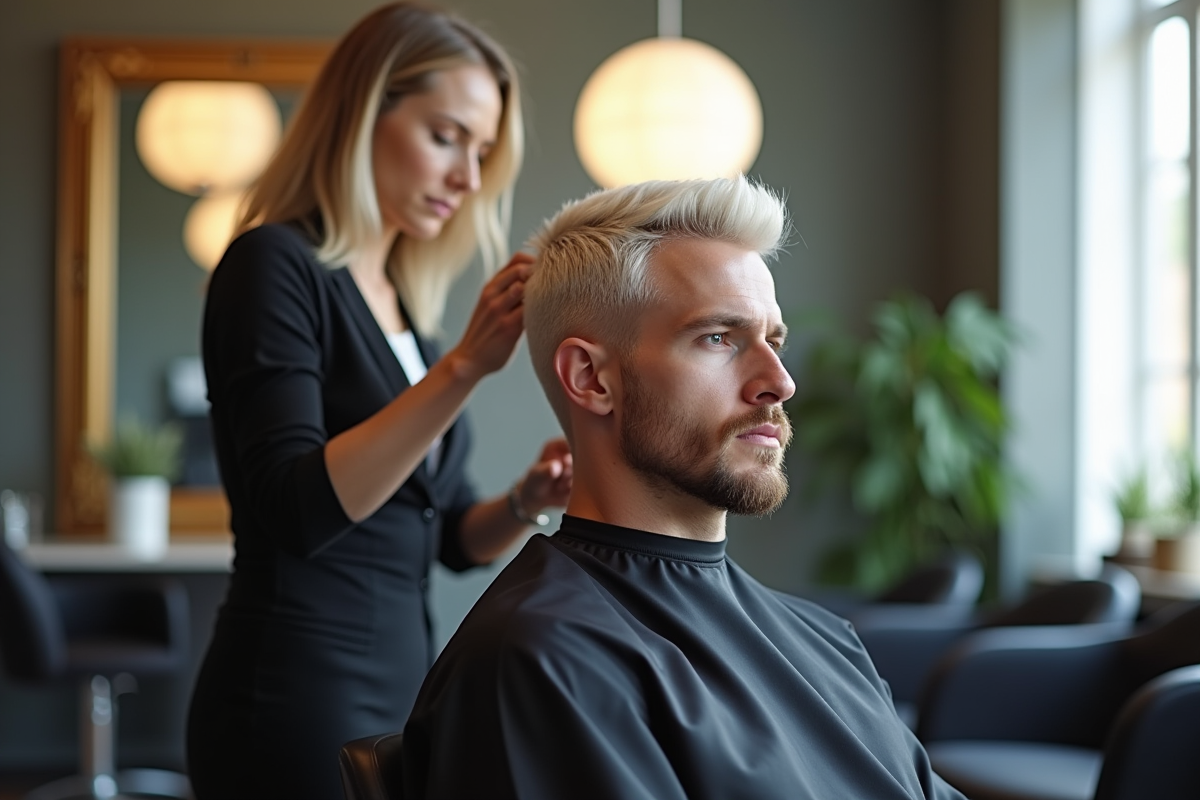 cheveux blonds