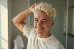 Comment obtenir une chevelure blonde platine pour homme en quelques étapes simples