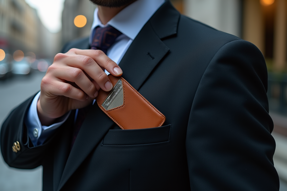 porte-cartes cuir